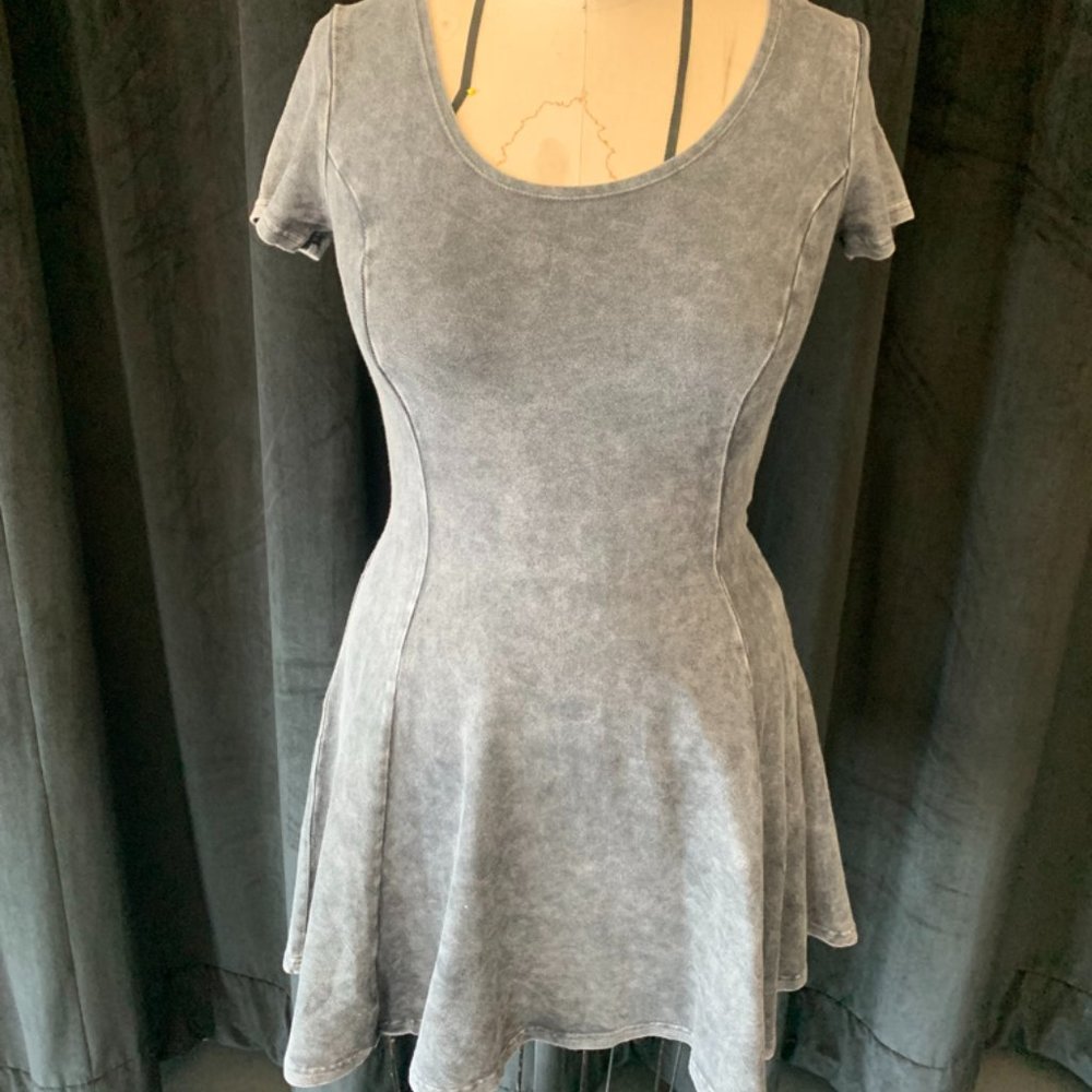 Grey Denimish Dress
